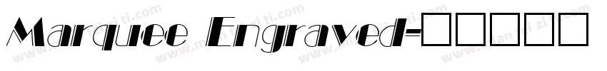 Marquee Engraved字体转换